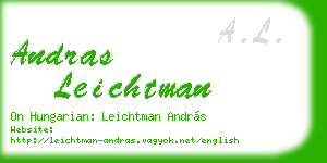 andras leichtman business card